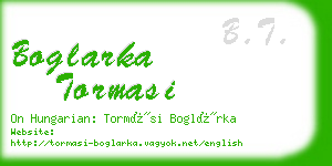 boglarka tormasi business card